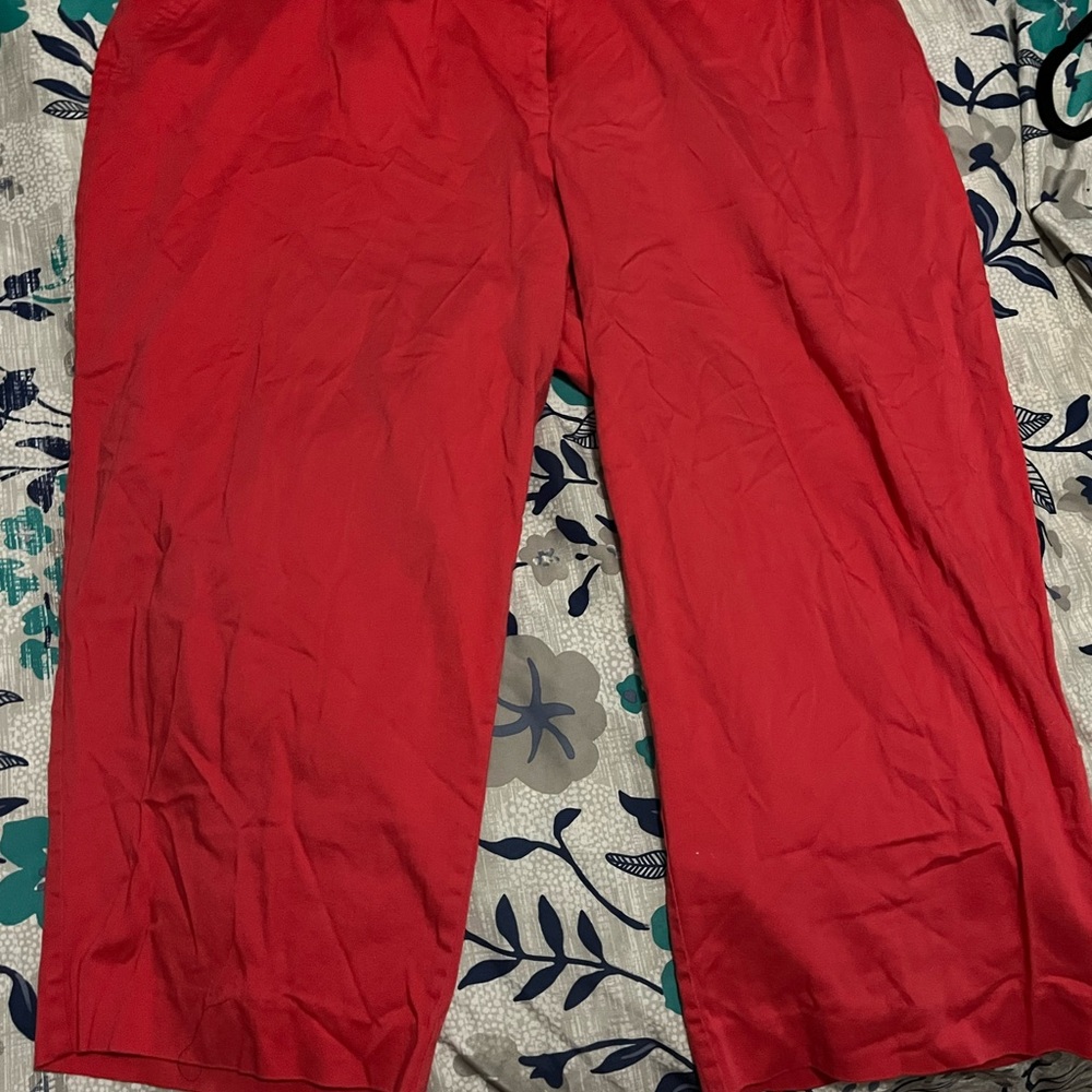 Coral dress capris